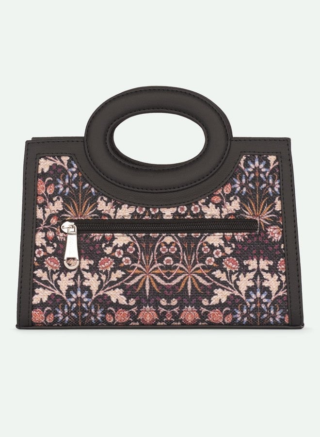 ZOUK Zoe Sling Bag | Stylish Women’s Crossbody Bags | Purse | Detachable Strap | Water-Resistant | Trendy Girls Side Bag | Compact & Chic | Kashmir Blooms - Image 5